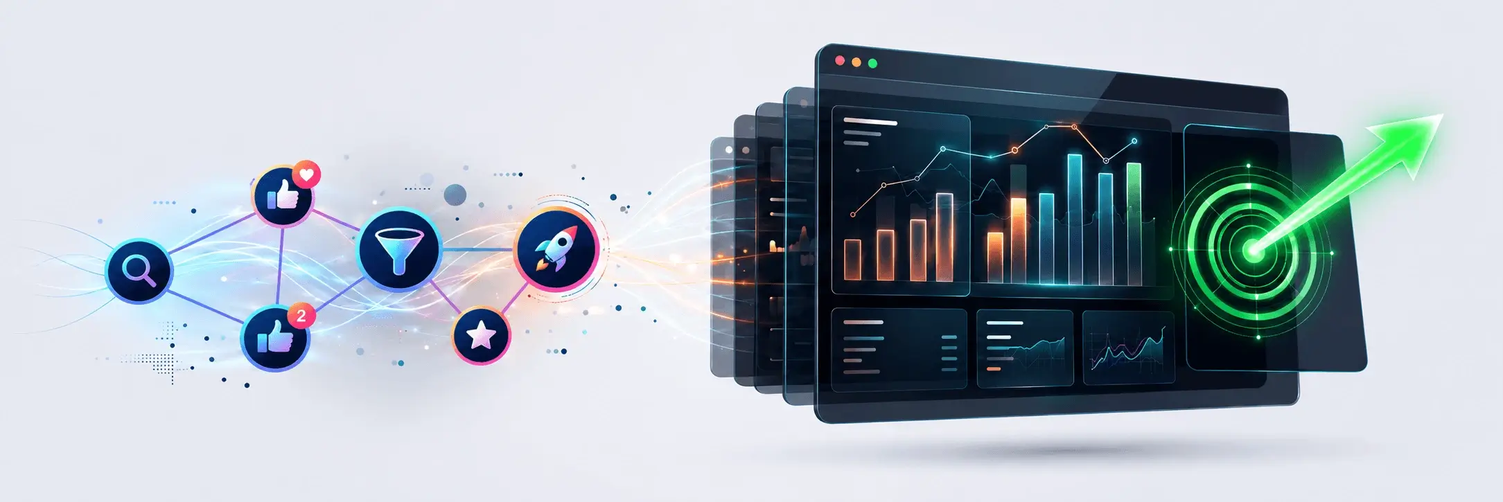 Digital marketing analytics dashboard